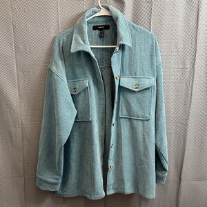Forever 21 Textured Blue jacket